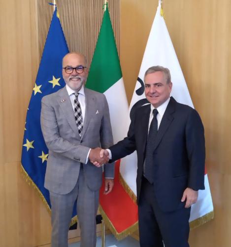 Ambassador Naser M.Y. Al Belooshi Dario Scannapieco Chief Executive Officer of Cassa Depositi e Prestiti